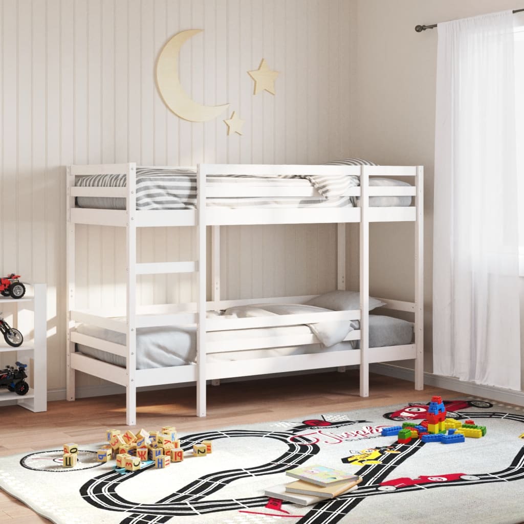 Bunk Bed without Mattress White 80x200 cm Solid Wood Pine - Bargainia.com - 8721102803505 - 3284216
