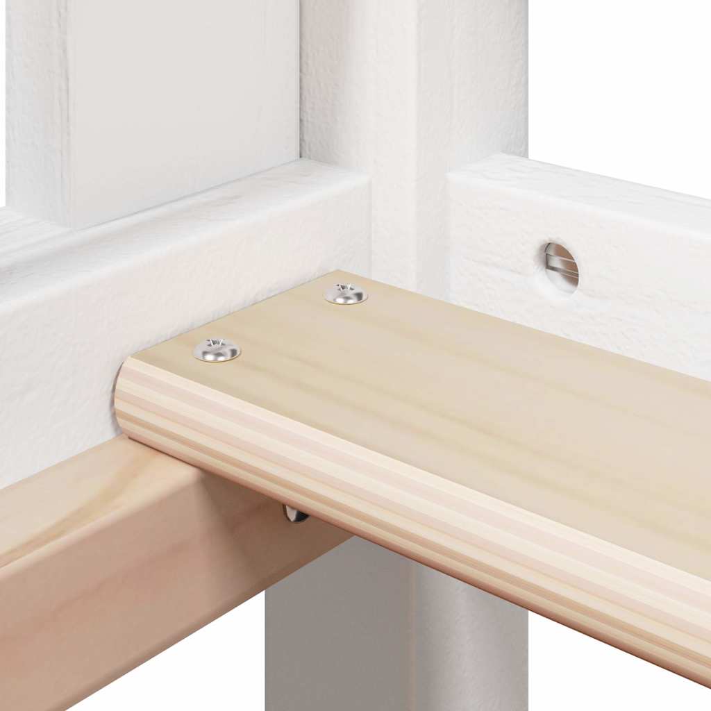 Bunk Bed without Mattress White 90x200 cm Solid Wood Pine - Bargainia.com - 