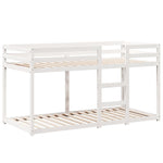 Bunk Bed without Mattress White 90x200 cm Solid Wood Pine - Bargainia.com - 