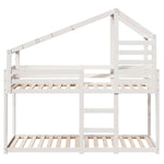 Bunk Bed without Mattress White 90x200 cm Solid Wood Pine - Bargainia.com - 
