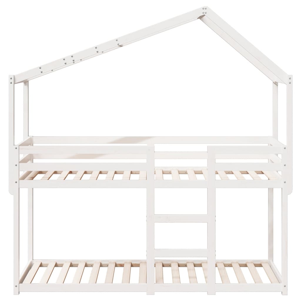 Bunk Bed without Mattress White 90x200 cm Solid Wood Pine - Bargainia.com - 8721102669385 - 3282040