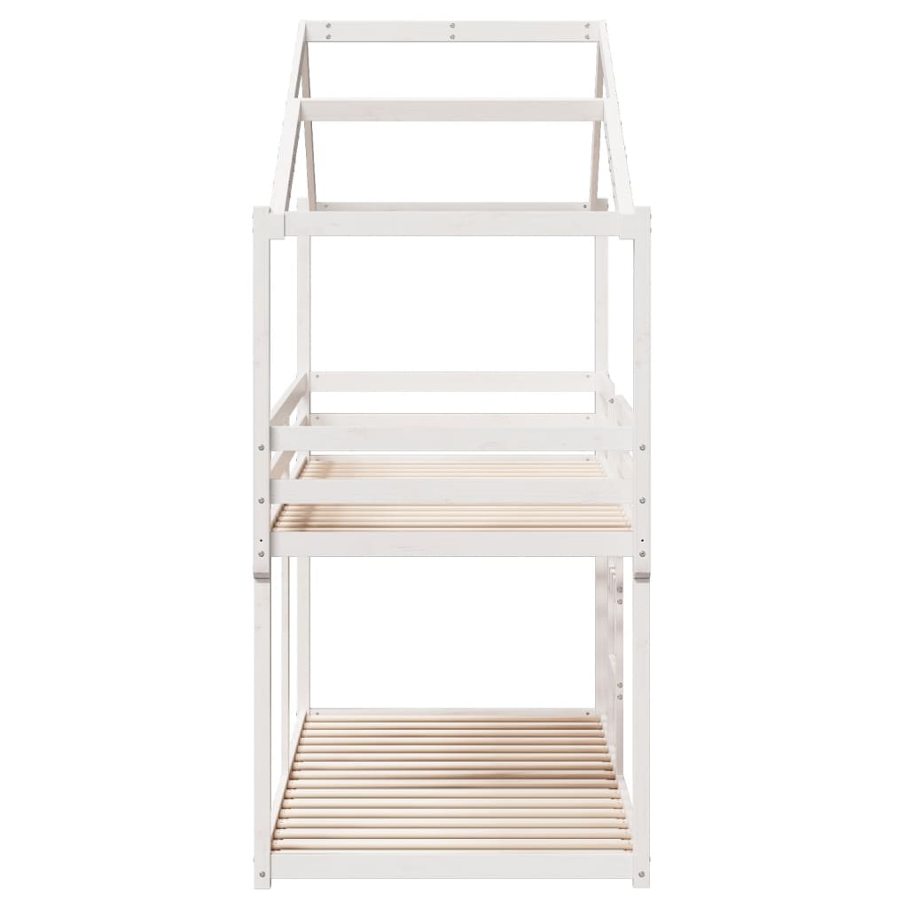 Bunk Bed without Mattress White 90x200 cm Solid Wood Pine - Bargainia.com - 8721102669385 - 3282040