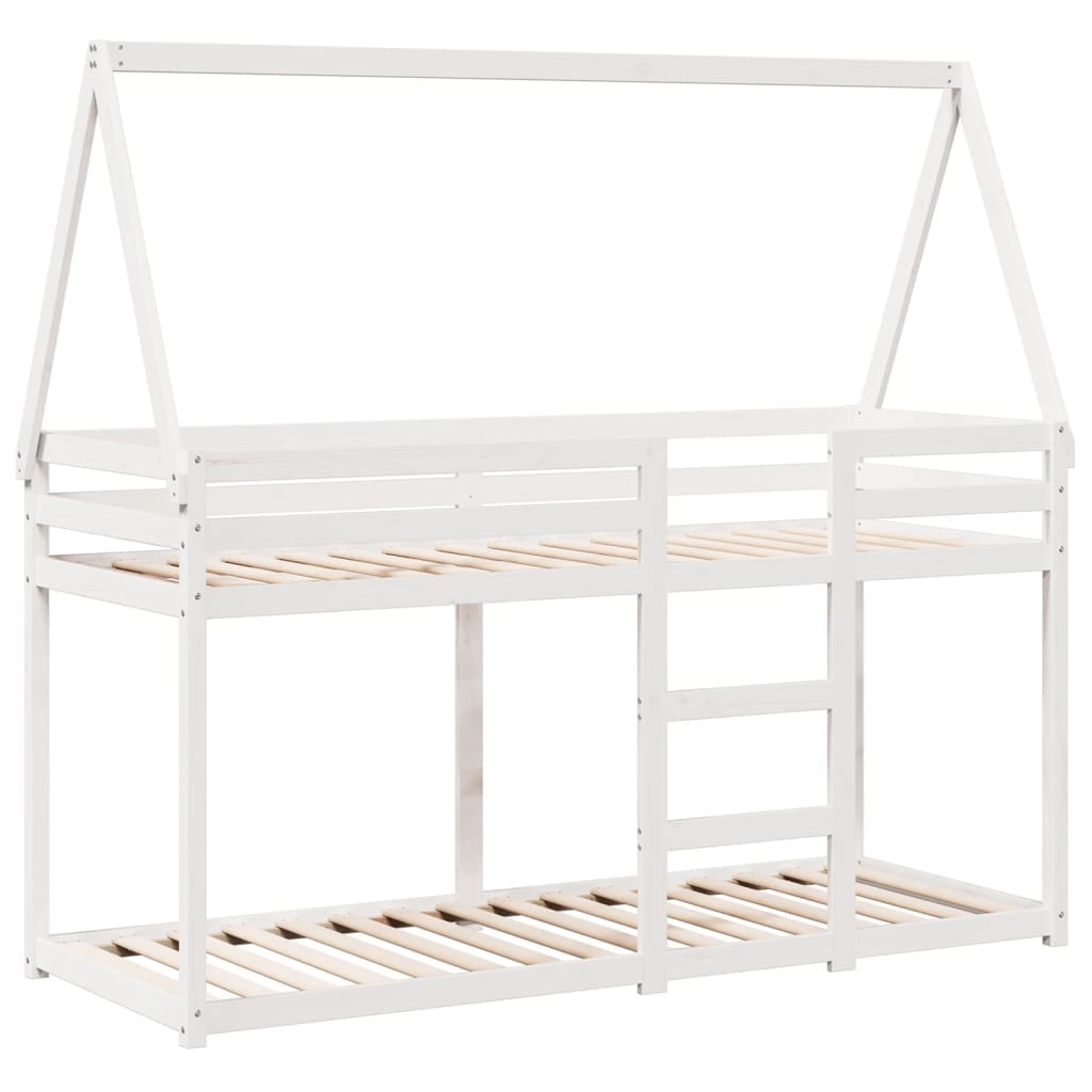 Bunk Bed without Mattress White 90x200 cm Solid Wood Pine - Bargainia.com - 8721102669781 - 3282080