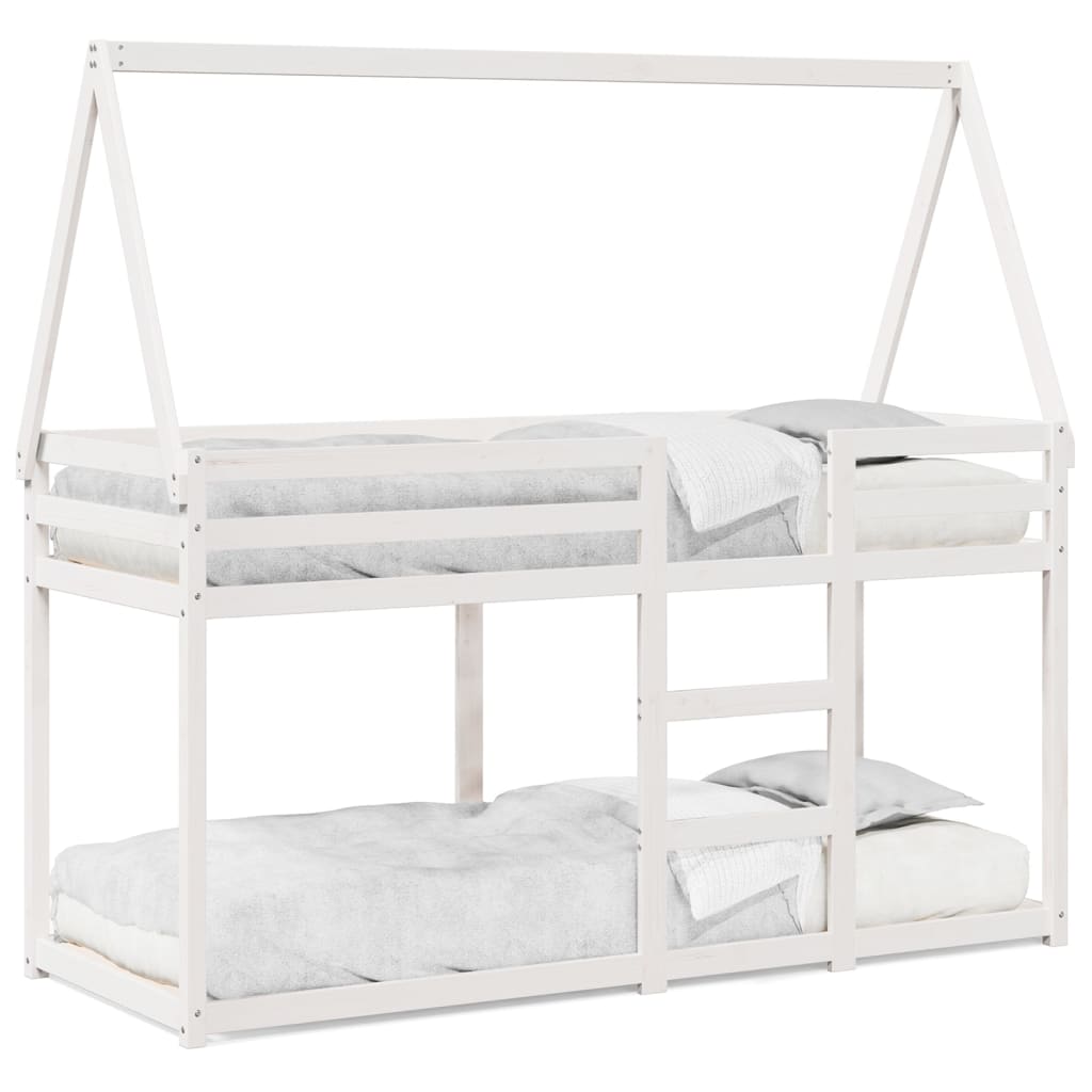 Bunk Bed without Mattress White 90x200 cm Solid Wood Pine - Bargainia.com - 8721102669781 - 3282080