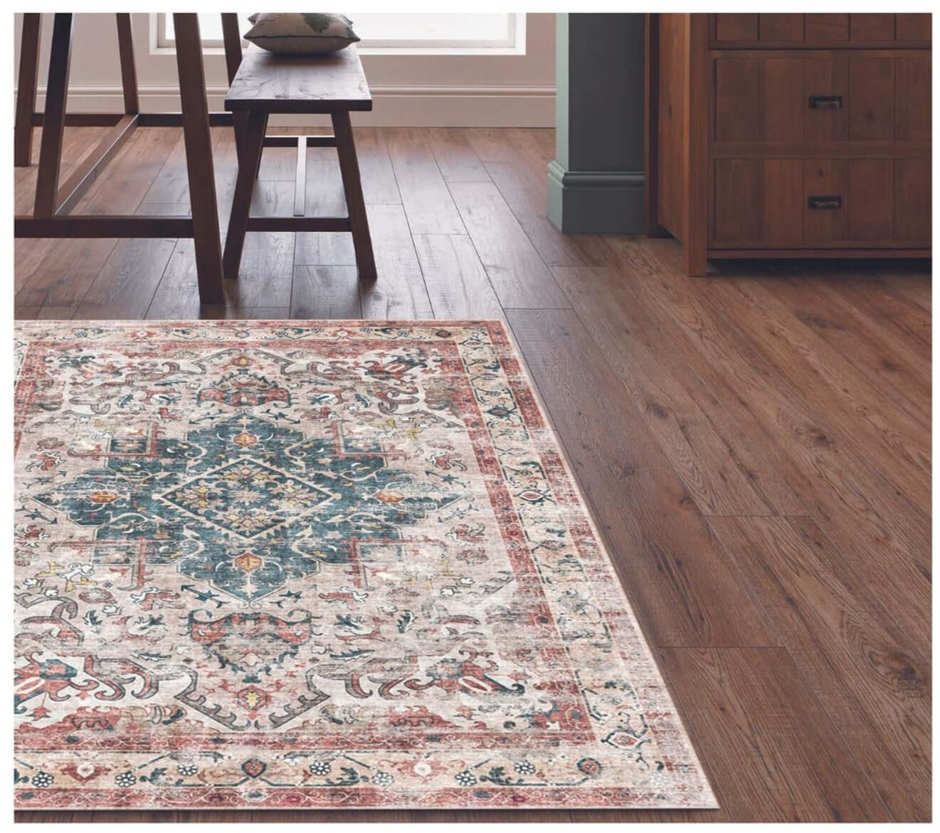 Buram Vintage Washable Rug - Bargainia.com - 5060827251233 - SIL001005