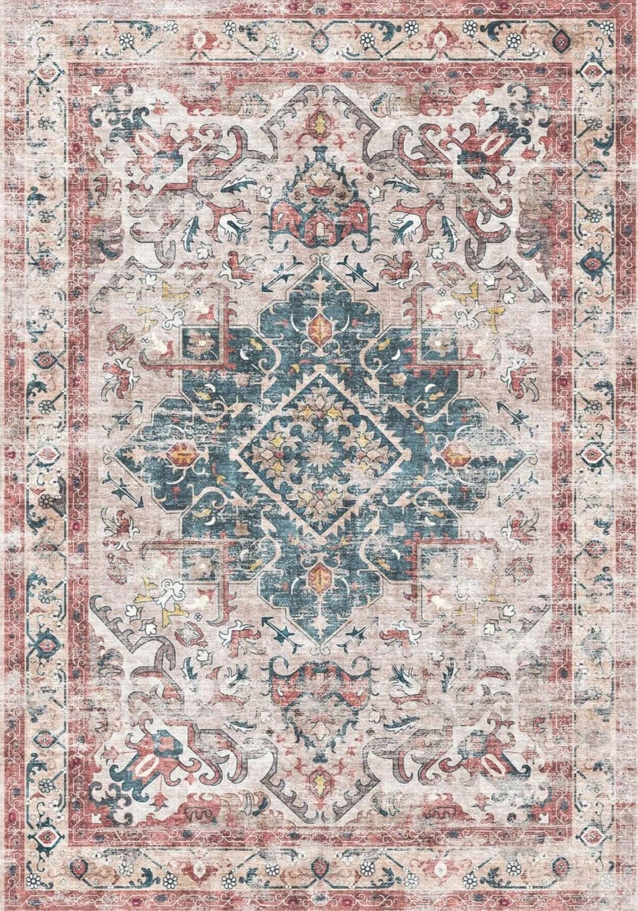 Buram Vintage Washable Rug - Bargainia.com - 