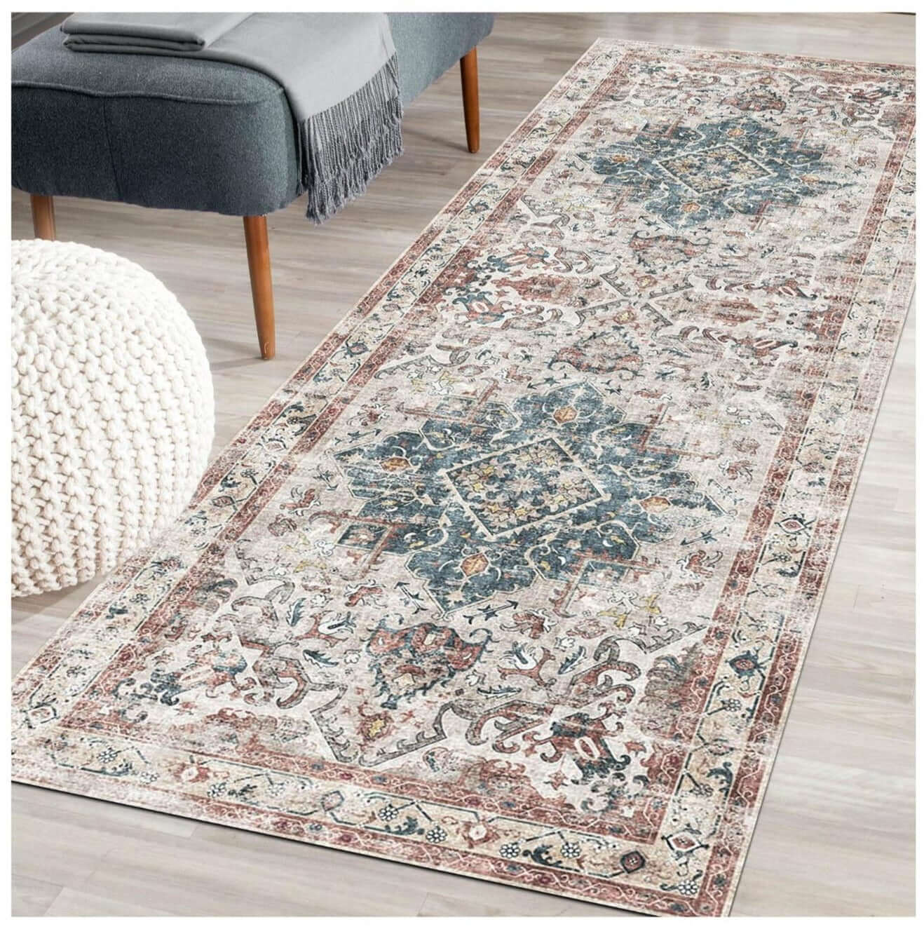 Buram Vintage Washable Rug - Bargainia.com - 5060827251394 - SIL003005