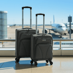Cabin Bag Luggage Suitcase Set On Wheels - Set of 2 - Bargainia.com - 