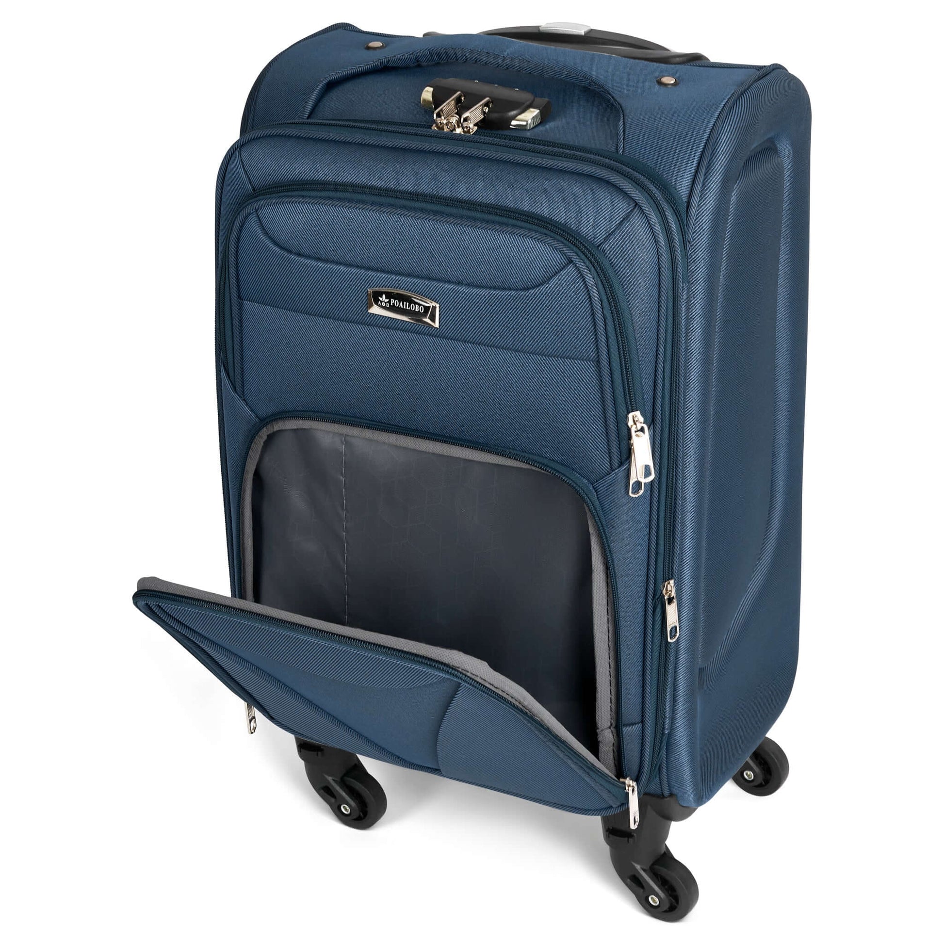 Cabin Bag Luggage Suitcase Set On Wheels - Set of 2 Clearance