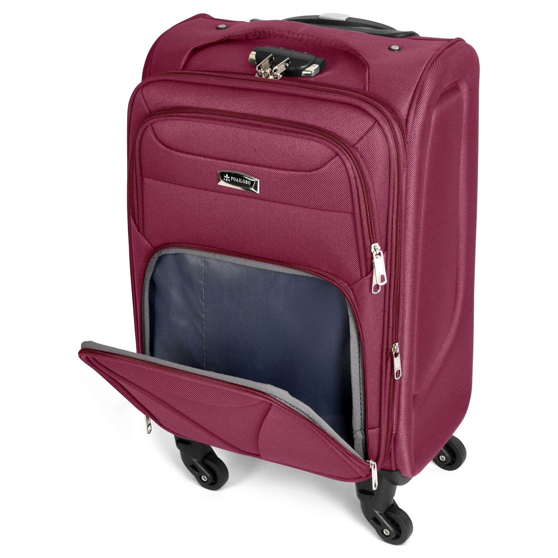 Cabin Bag Luggage Suitcase Set On Wheels - Set of 2 - Bargainia.com - 