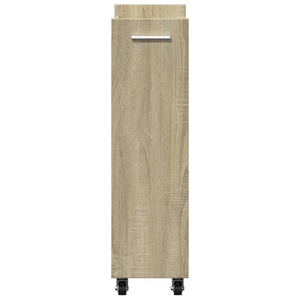 Cabinet with Wheels Sonoma Oak 60x22x79 cm Engineered Wood - Bargainia.com - 8721012493193 - 840417