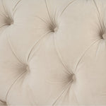 Cambridge Velvet Chesterfield Two Seater Sofa - Cream - Bargainia.com - 