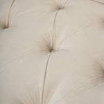 Cambridge Velvet Chesterfield Two Seater Sofa - Cream - Bargainia.com - 