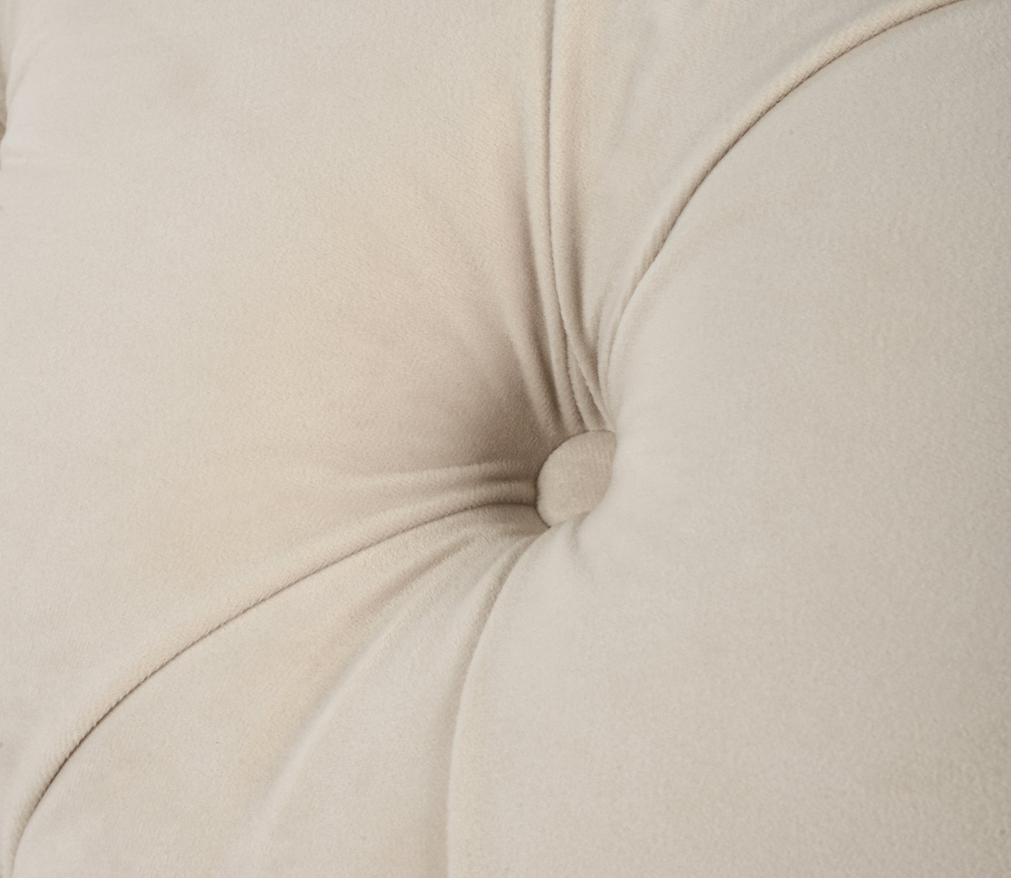 Cambridge Velvet Chesterfield Two & Three Seater Sofas Cream - Bargainia