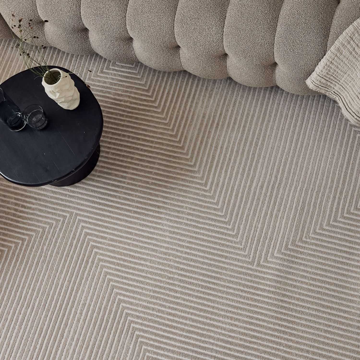 Carmel Beige - Cream Geometric Rug | 6050 - Bargainia.com - 