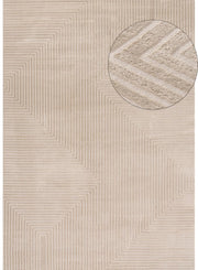 Carmel Beige - Cream Geometric Rug | 6050 - Bargainia.com - 5056584582161 - CRM-BEI-80x150