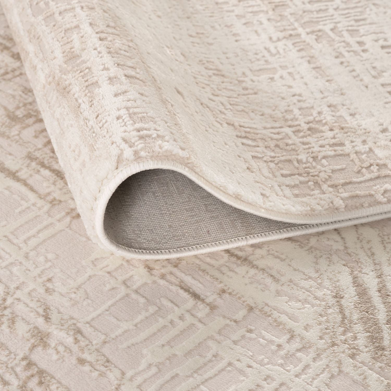 Carmel Cream - Beige Abstract Rug | 6030 - Bargainia.com - 5056584582055 - CRM-CBG-80x150
