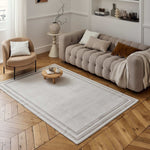Carmel Cream - Beige Bordered Rug | 6060 - Bargainia.com - 