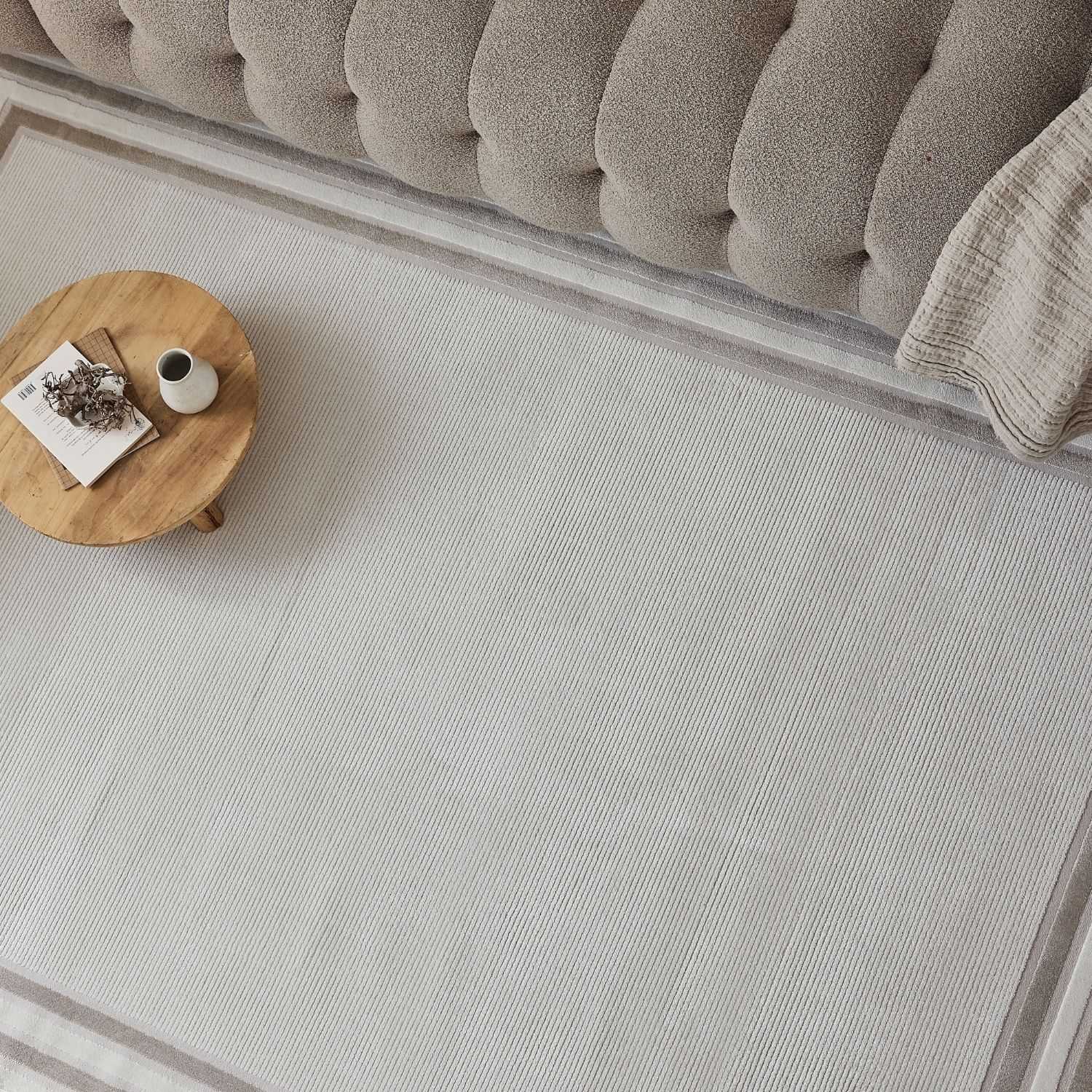 Carmel Cream - Beige Bordered Rug | 6060 - Bargainia.com - 