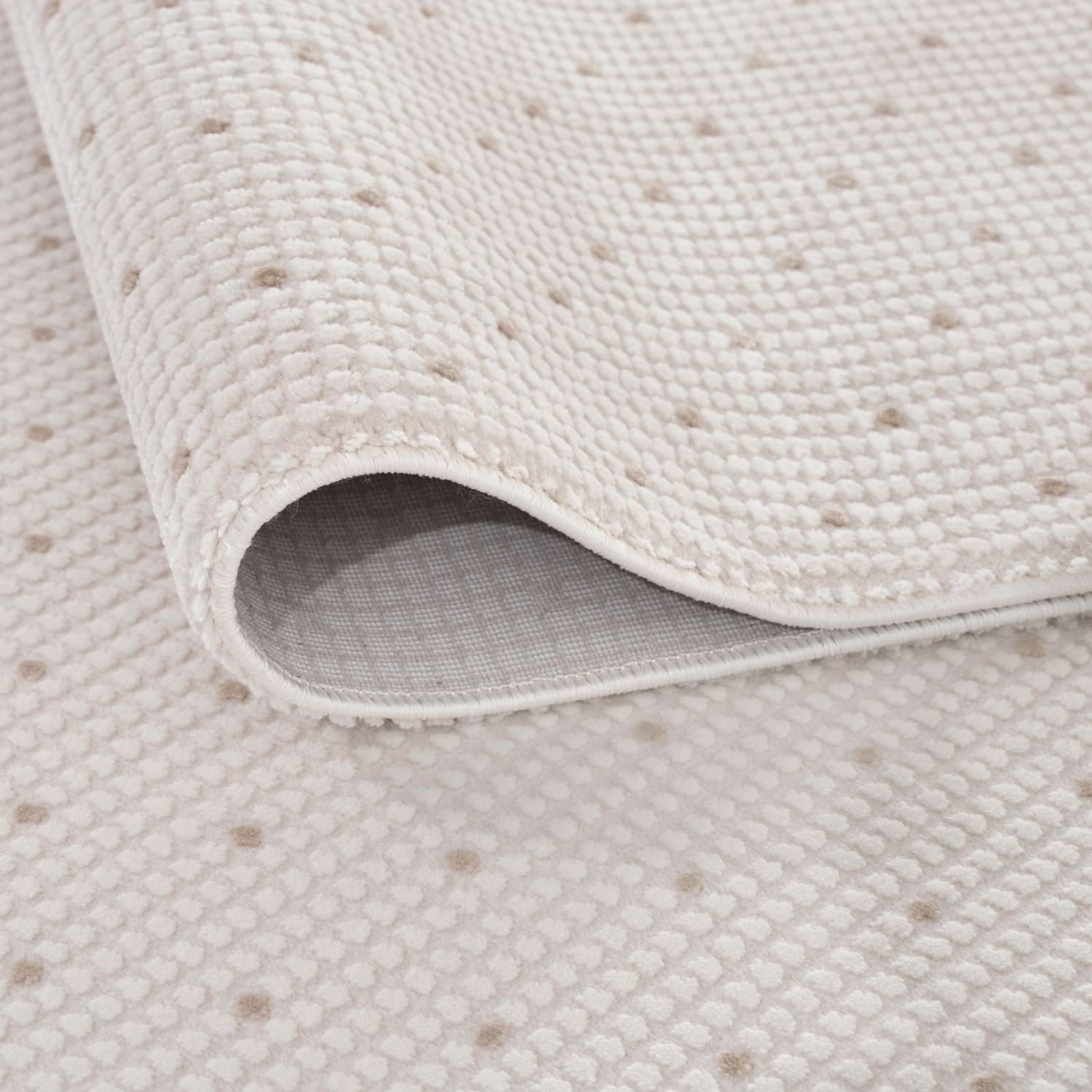 Carmel Cream - Beige Dots Rug | 6080 - Bargainia.com - 5056584582307 - CRM-CBGE-80x150