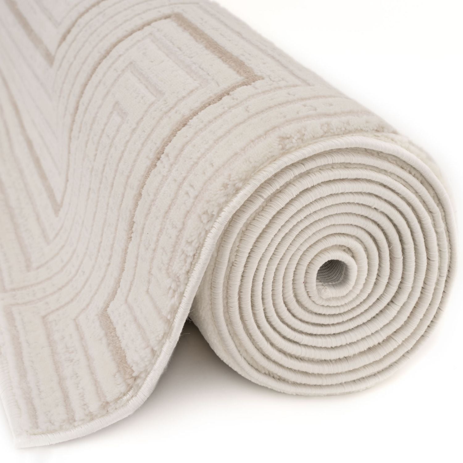 Carmel Cream - Beige Geometric Rug | 6040 - Bargainia.com - 5056584582116 - CRM-BE-80x150