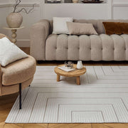 Carmel Cream - Beige Geometric Rug | 6040 - Bargainia.com - 5056584582116 - CRM-BE-80x150