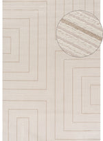 Carmel Cream - Beige Geometric Rug | 6040 - Bargainia.com - 