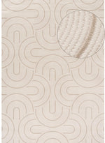Carmel Cream - Beige Geometric Rug | 6070 - Bargainia.com - 