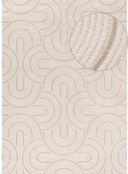 Carmel Cream - Beige Geometric Rug | 6070 - Bargainia.com - 5056584582253 - CRM-BGI-80x150