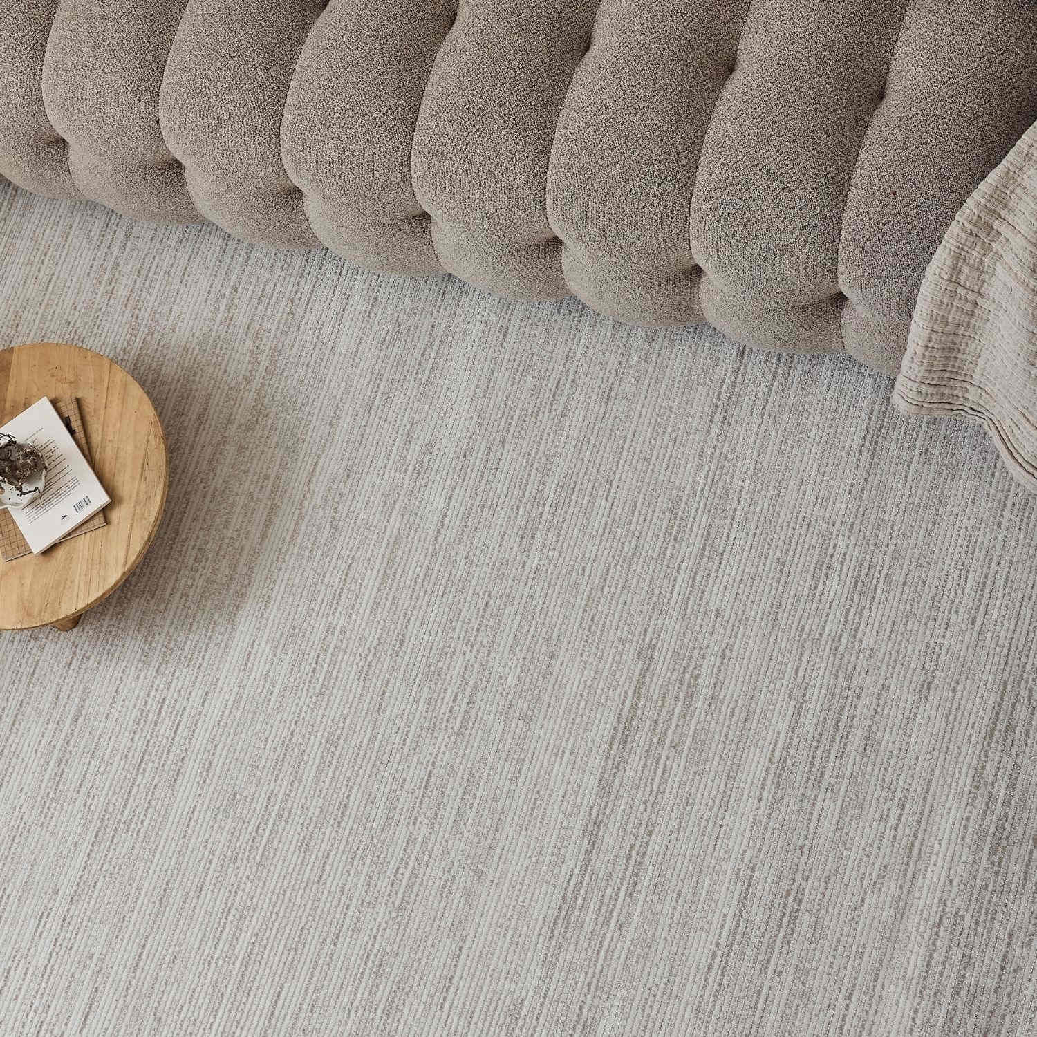 Carmel Cream - Beige Striped Rug | 6010 - Bargainia.com - 