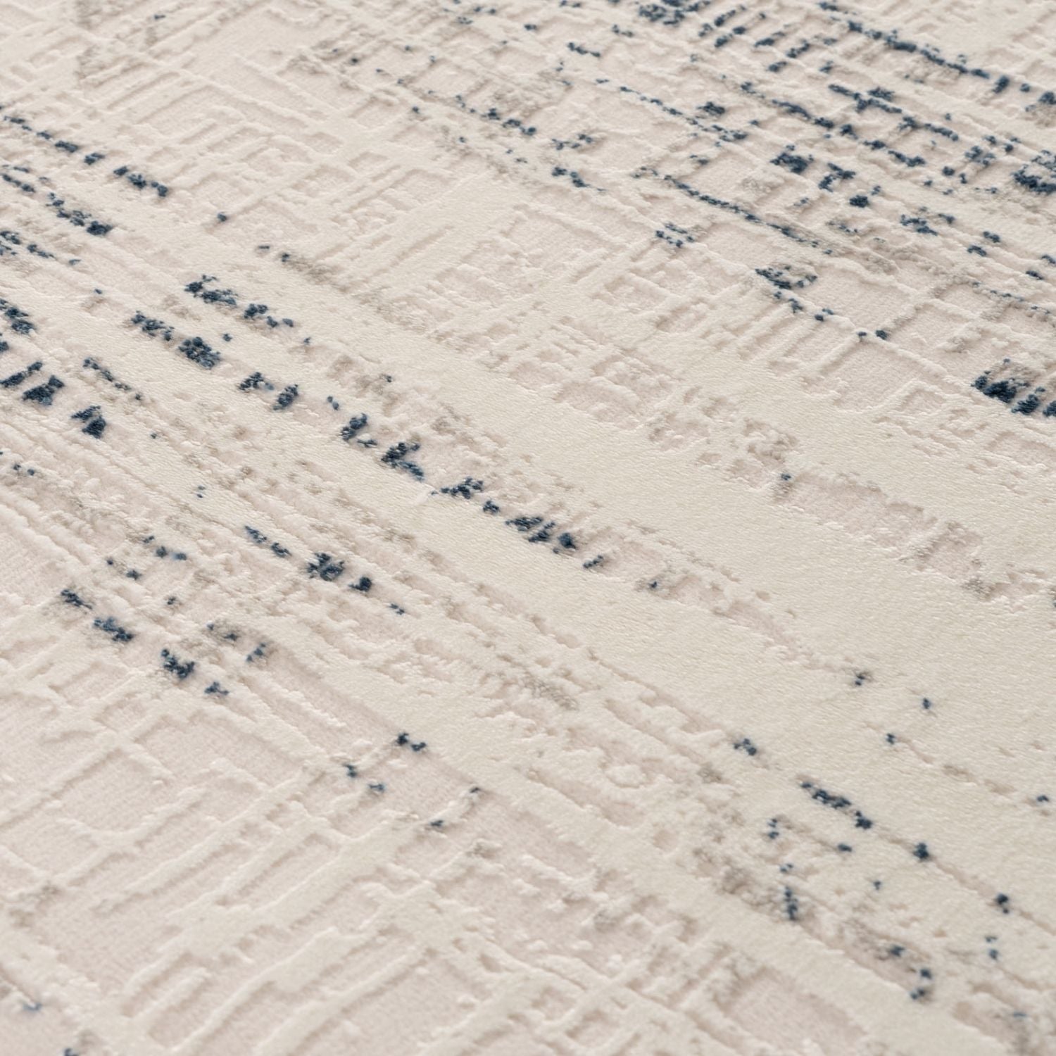 Carmel Cream - Blue Abstract Rug | 6030 - Bargainia.com - 