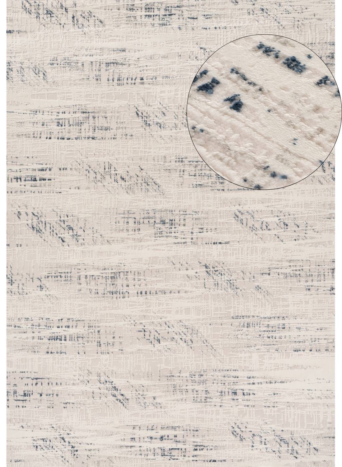 Carmel Cream - Blue Abstract Rug | 6030 - Bargainia.com - 