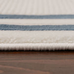 Carmel Cream - Blue Bordered Rug | 6060 - Bargainia.com - 