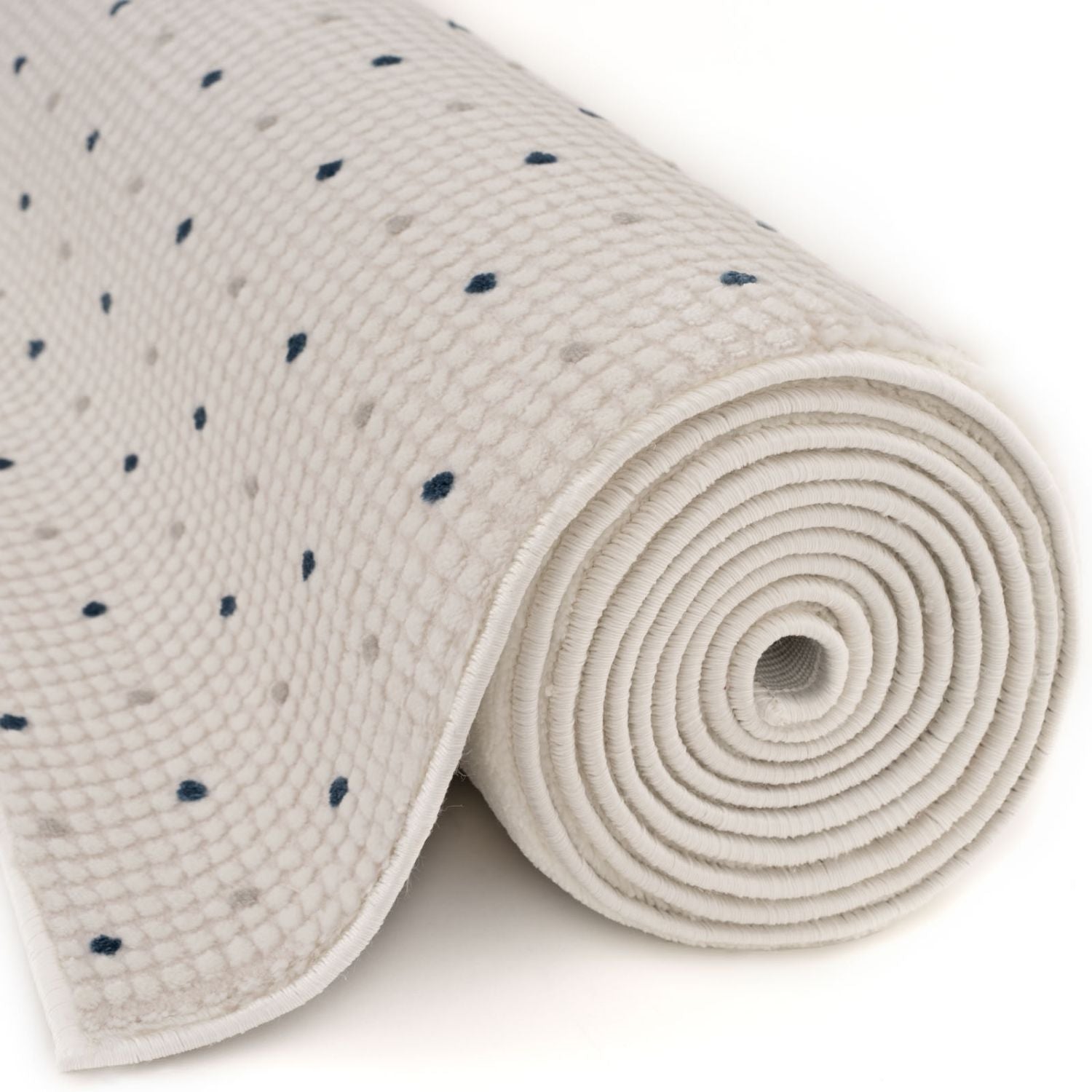 Carmel Cream - Blue Dots Rug | 6080 - Bargainia.com - 