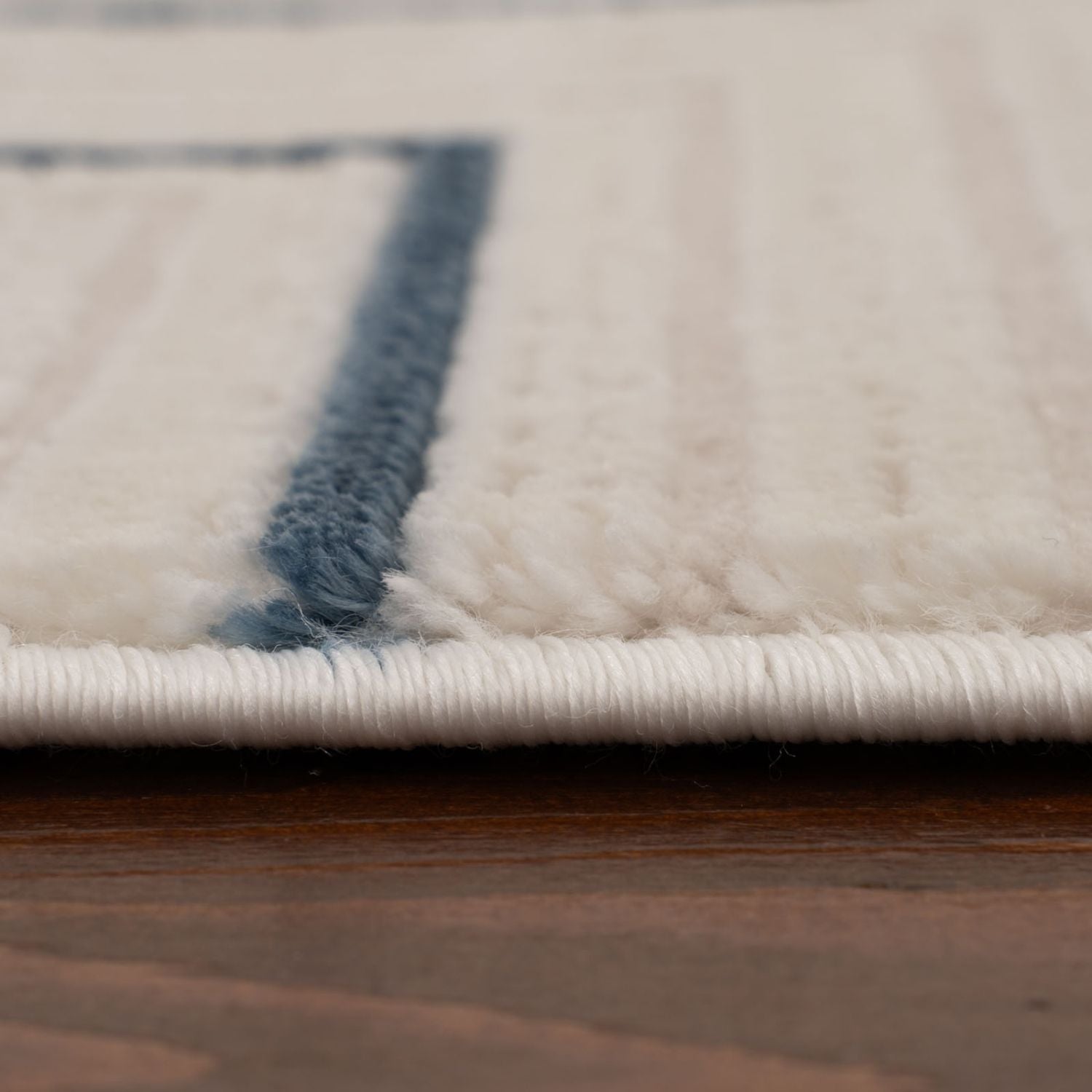 Carmel Cream - Blue Geometric Rug | 6040 - Bargainia.com - 5056584582130 - CRM-BL-80x150