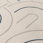 Carmel Cream - Blue Geometric Rug | 6070 - Bargainia.com - 