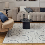 Carmel Cream - Blue Geometric Rug | 6070 - Bargainia.com - 