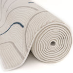 Carmel Cream - Blue Geometric Rug | 6070 - Bargainia.com - 