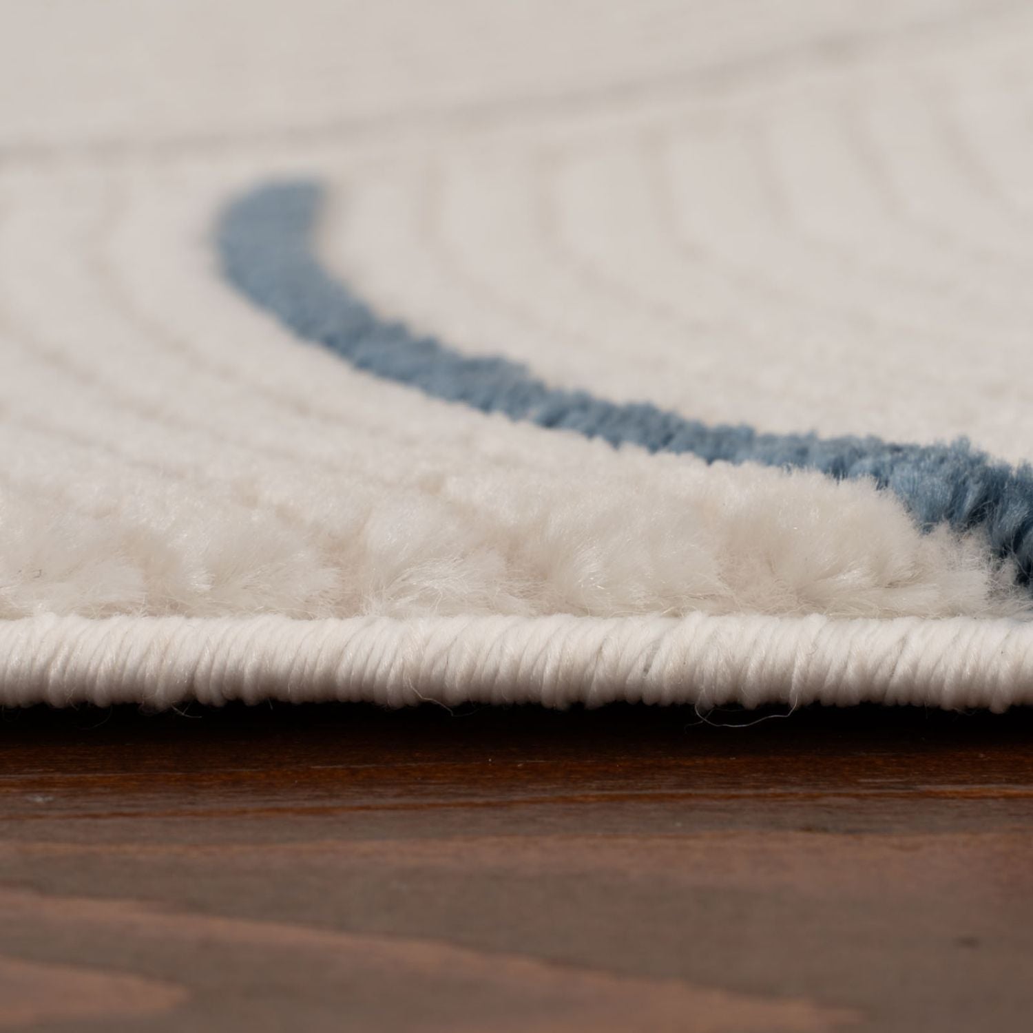 Carmel Cream - Blue Geometric Rug | 6070 - Bargainia.com - 5056584582277 - CRM-CBU-80x150