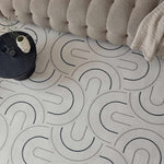 Carmel Cream - Blue Geometric Rug | 6070 - Bargainia.com - 