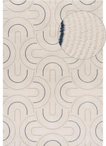 Carmel Cream - Blue Geometric Rug | 6070 - Bargainia.com - 