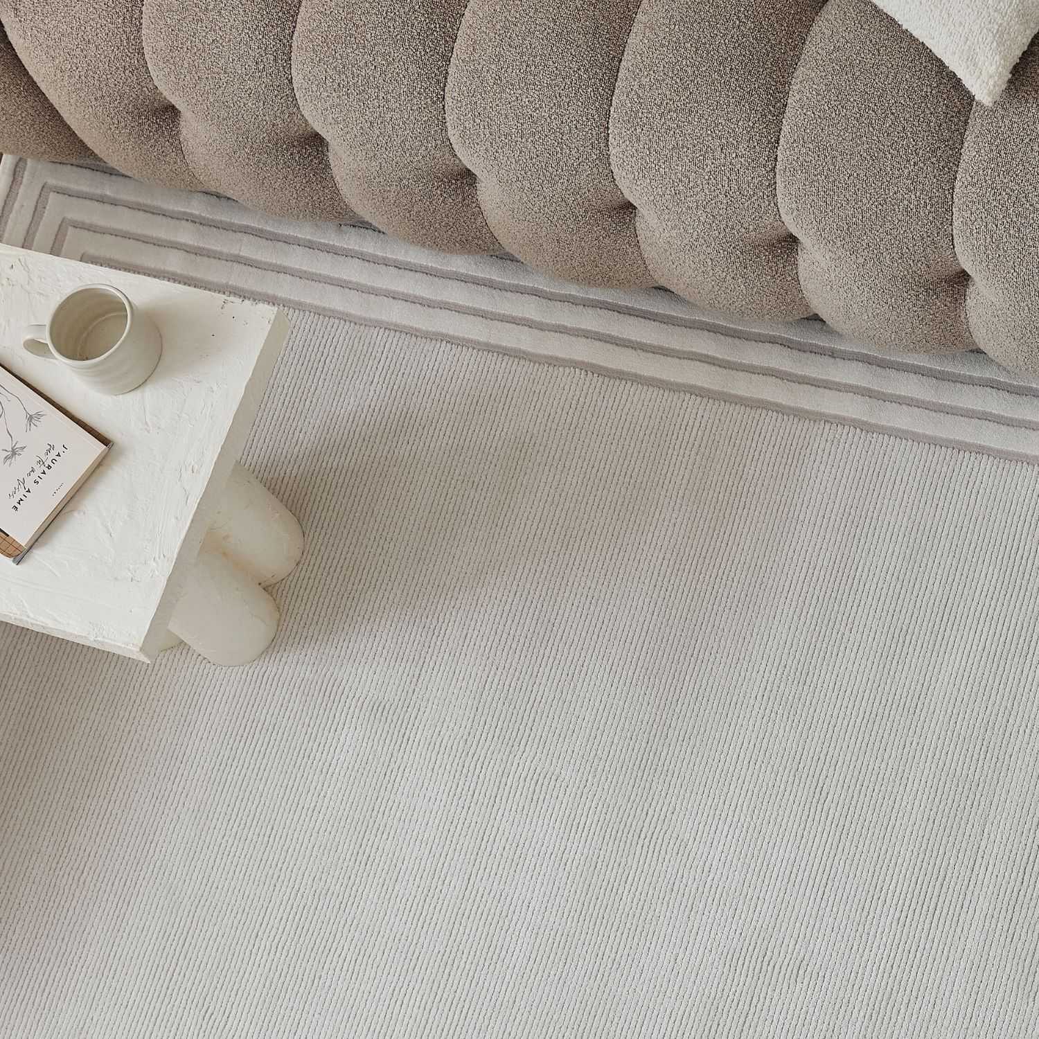 Carmel Cream Bordered Rug | 6060 - Bargainia.com - 