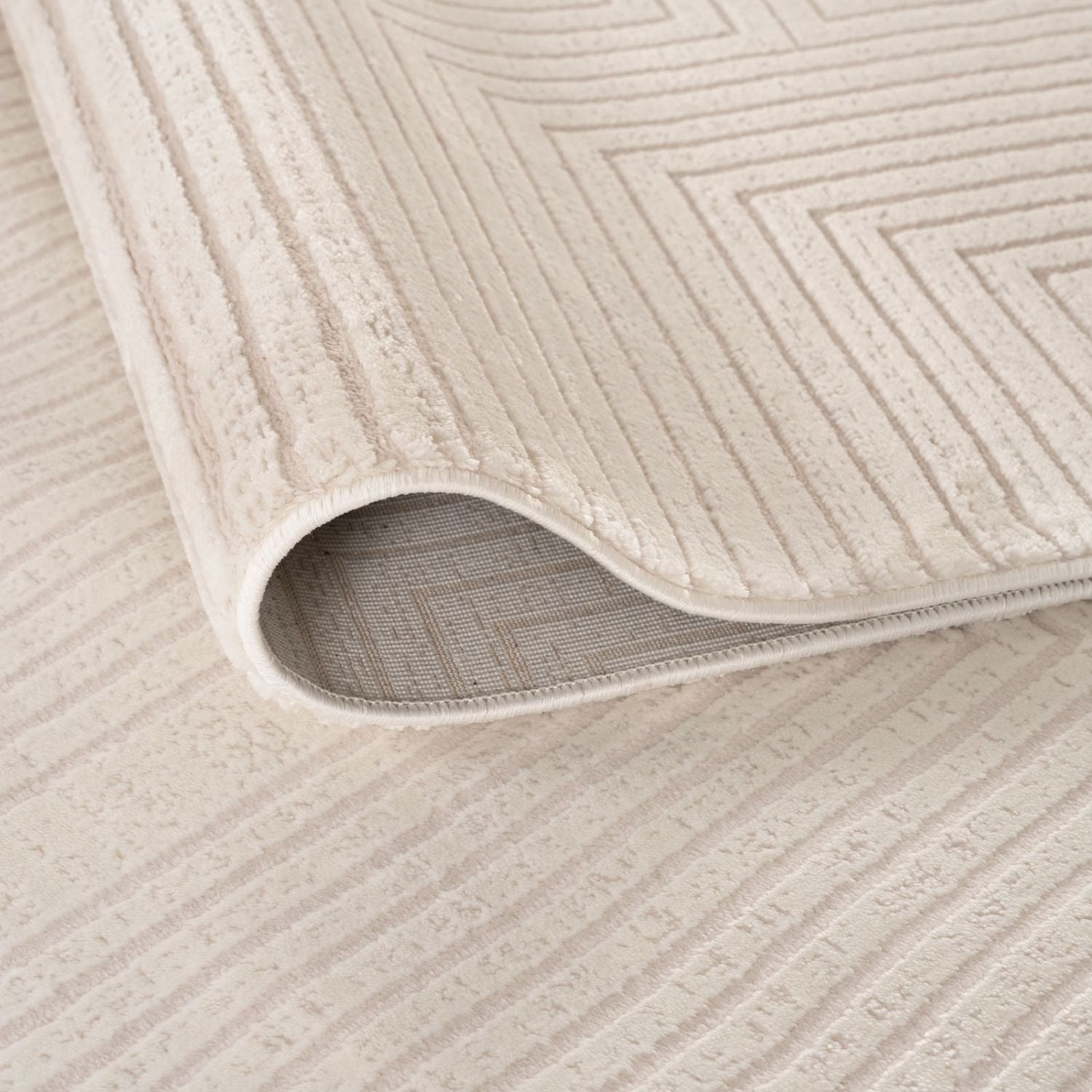 Carmel Cream Geometric Rug | 6040 - Bargainia.com - 5056584582109 - CRM-CM-80x150