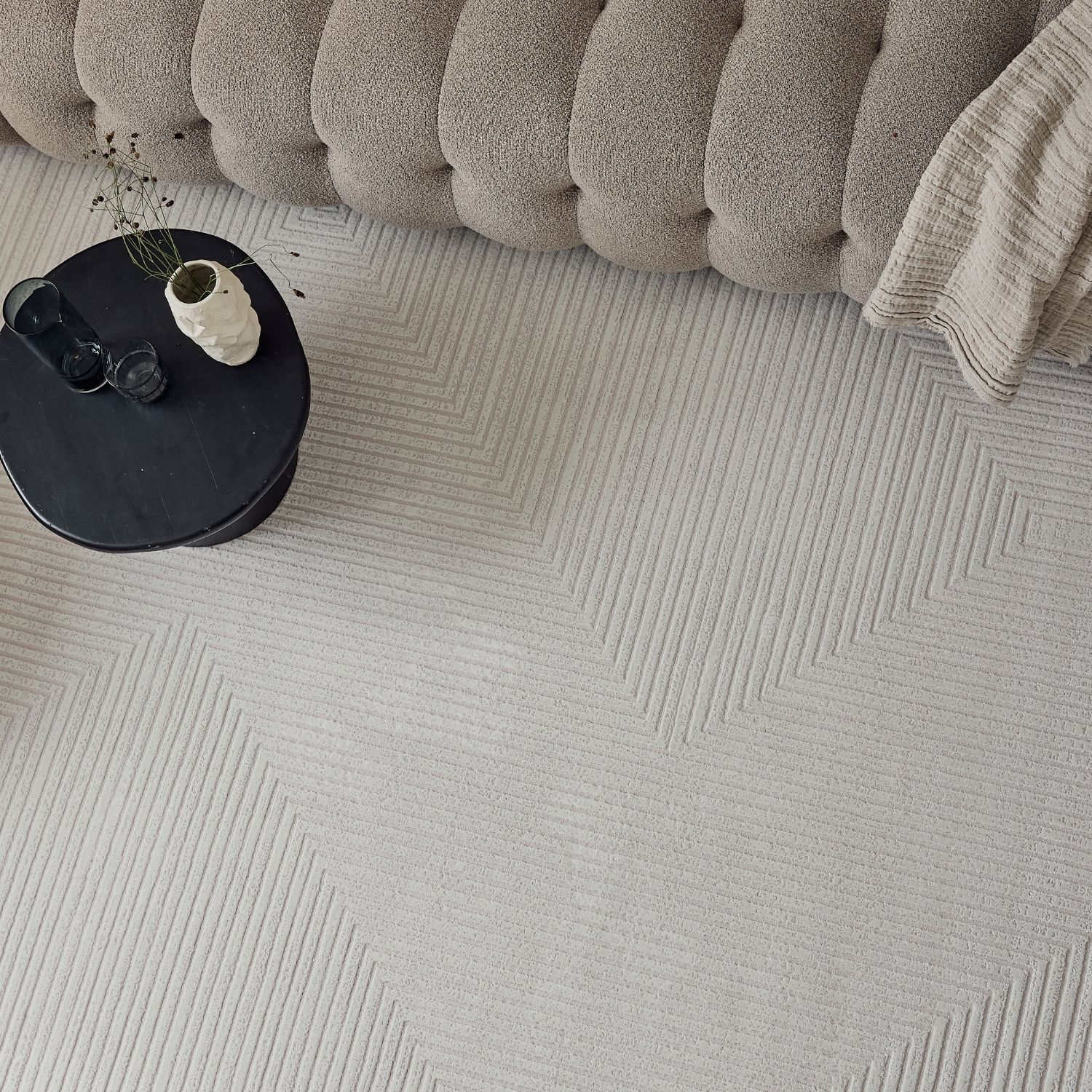 Carmel Cream Geometric Rug | 6040 - Bargainia.com - 5056584582109 - CRM-CM-80x150