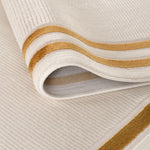 Carmel Cream - Gold Bordered Rug | 6060 - Bargainia.com - 
