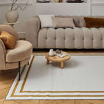 Carmel Cream - Gold Bordered Rug | 6060 - Bargainia.com - 