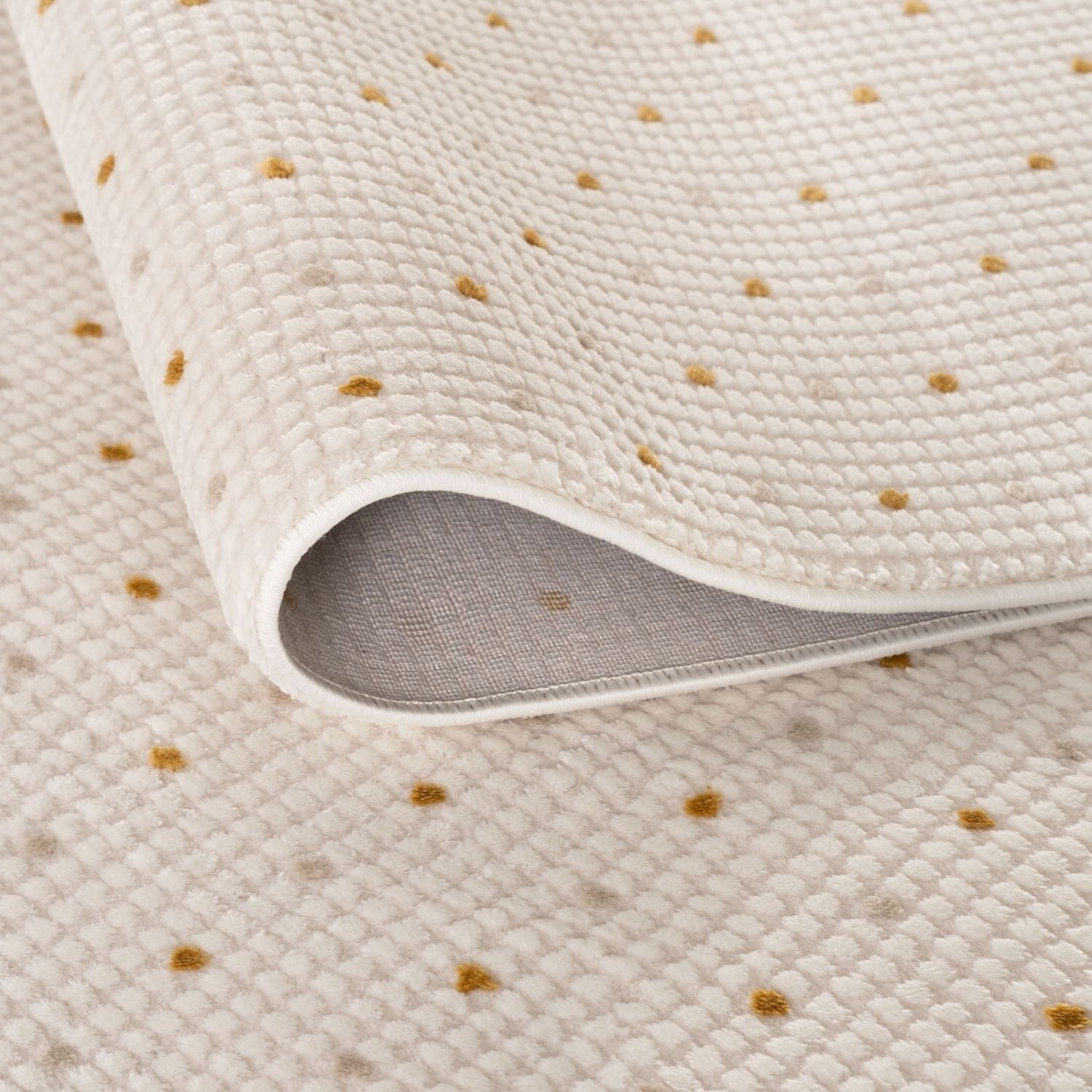 Carmel Cream - Gold Dots Rug | 6080 - Bargainia.com - 5056584582345 - CRM-CRGL-80x150