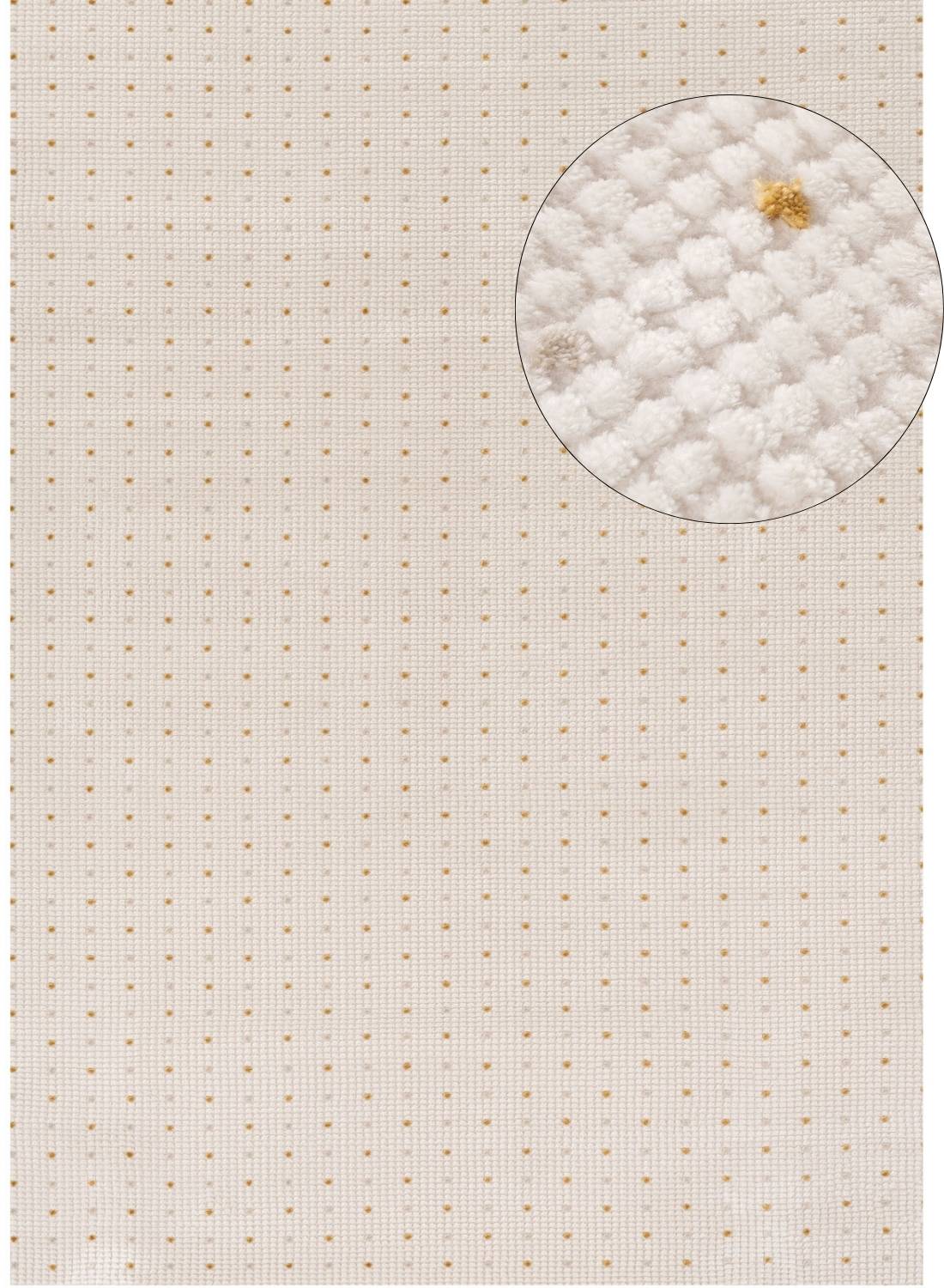 Carmel Cream - Gold Dots Rug | 6080 - Bargainia.com - 5056584582345 - CRM-CRGL-80x150