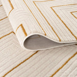 Carmel Cream - Gold Geometric Rug | 6040 - Bargainia.com - 