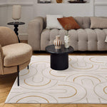 Carmel Cream - Gold Geometric Rug | 6070 - Bargainia.com - 